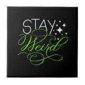 Blijf raar Introvert, nerd, nerd Tegeltje (Voorkant)