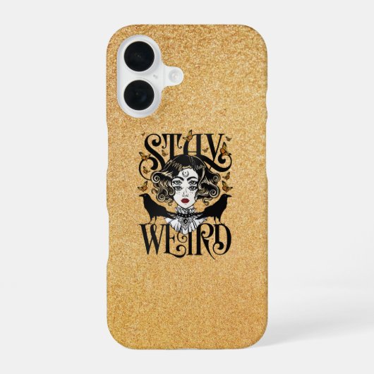 Blijf Raar iPhone 16 Hoesje (Achterkant)
