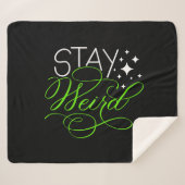 Blijf raar kosmisch eigenzinnig Motivatie citaat Sherpa Deken (Voorkant (horizontaal))