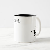 Blijf raar – leuk & uniek tweekleurige koffiemok (Voorkant rechts)