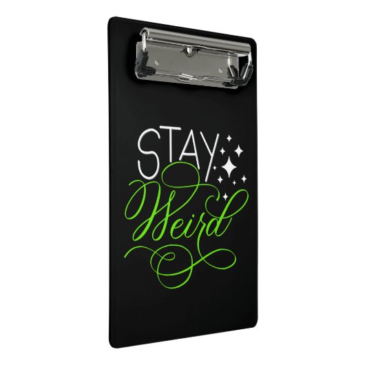 Blijf raar mini klembord (Schuin)