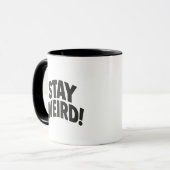 Blijf raar mok (Voorkant links)