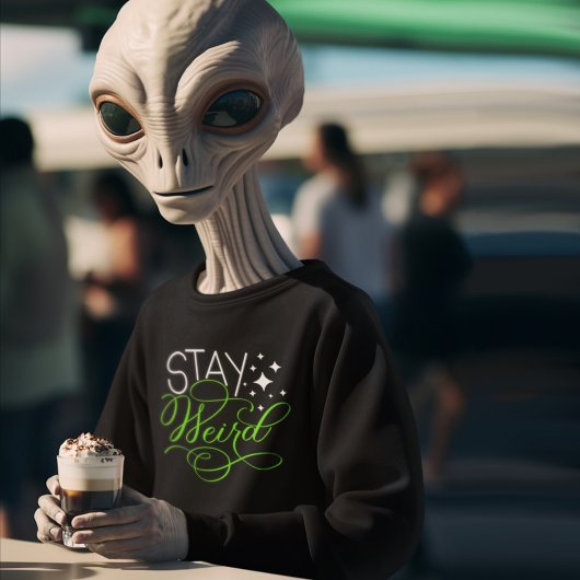 Blijf raar, nerd, introvert trui