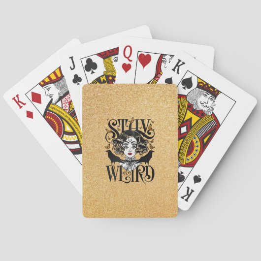 Blijf Raar Pokerkaarten (Achterkant)