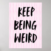 Blijf raar poster (Voorkant)