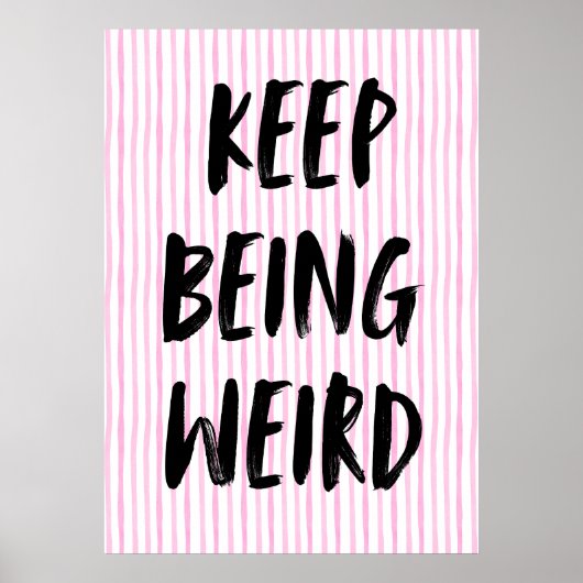 Blijf raar poster (Voorkant)