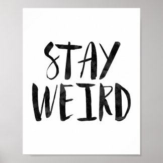 Blijf raar poster