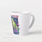 Blijf raar Psychedelic UFO Latte Mok (Rechterhoek)