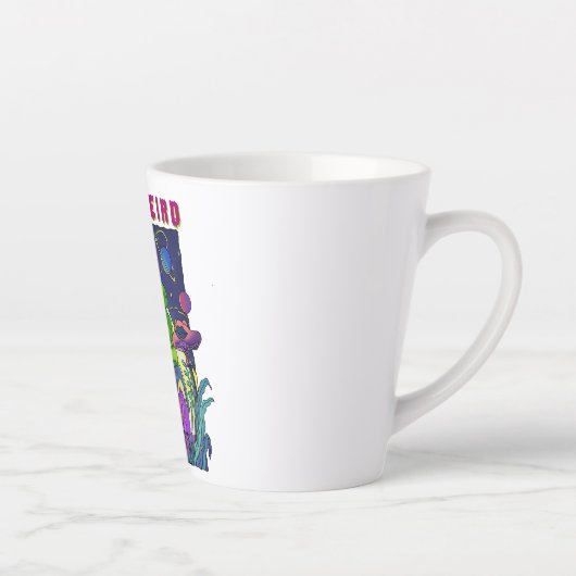 Blijf raar Psychedelic UFO Latte Mok (Rechts)