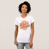 Blijf raar retro tekst ontwerp t-shirt (Voorkant volledig)