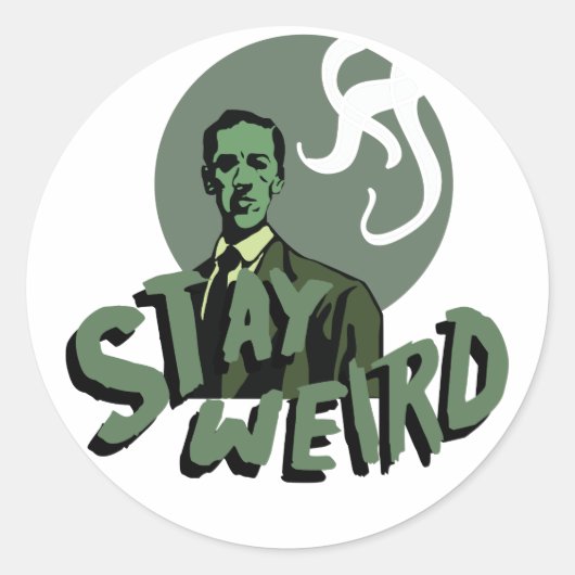Blijf raar ronde sticker (Voorkant)