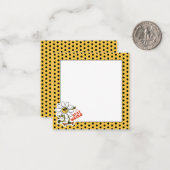 Blijf raar skateboarden Daisy Notitiekaartje (Voorkant / Achterkant in situ)