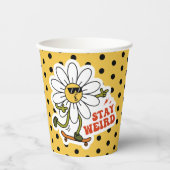 Blijf raar skateboarden Daisy Papieren Bekers (Voorkant)