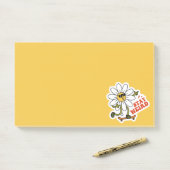 Blijf raar skateboarden Daisy Post-it® Notes (Op bureau)