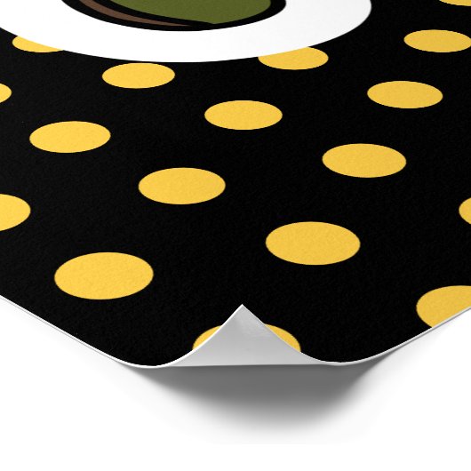 Blijf raar skateboarden Daisy Poster (Hoek)