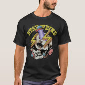 Blijf raar Skull UFO Illustratie T-shirt (Voorkant)