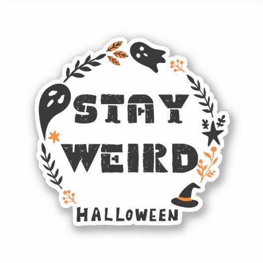 Blijf raar sticker (Voorkant)