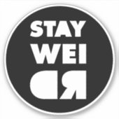 Blijf raar sticker (Voorkant)