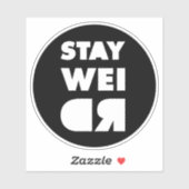 Blijf raar sticker (Vel)