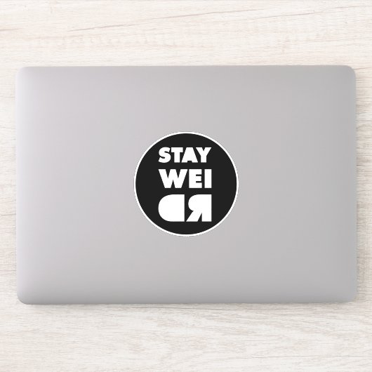 Blijf raar sticker (Computer)