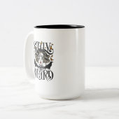 Blijf Raar Tweekleurige Koffiemok (Voorkant links)