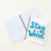 Blijf raar typografie Notitieboek (Binnen)