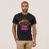 "Blijf raar" ufo T-shirt (Voorkant volledig)