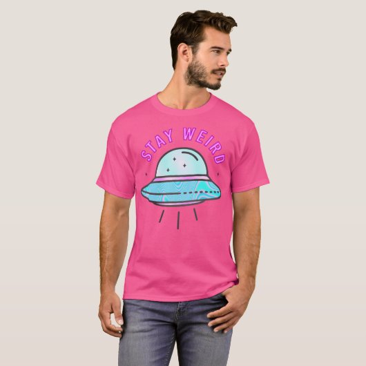 Blijf raar - UFO T-shirt (Voorkant volledig)