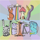 Blijf raar vinyl Sticker (Voorkant)