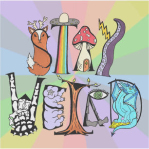 Blijf raar vinyl Sticker