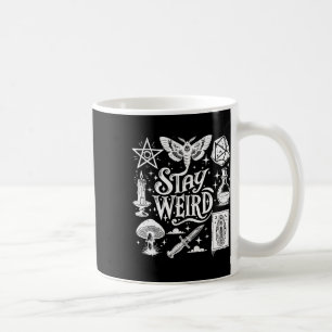 Blijf raar Witchy Vibes Witch Spooky Seizoen Geluk Koffiemok