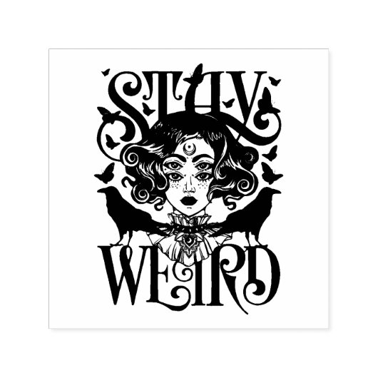 Blijf Raar Zelfinktende Stempel (Design)