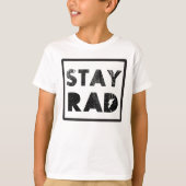 Blijf Rad 1980's  Retro Graphic Tee Shirt (Voorkant)