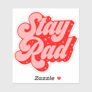 Blijf Rad 4-inch grafische sticker