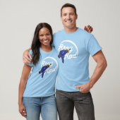 Blijf Rad met een pistool T-shirt (Unisex)