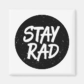 Blijf Rad Typografie Magneet (Voorkant)