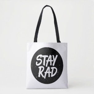 Blijf Rad Typografie Tote Bag
