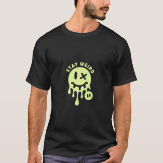 Blijf rare emoji - leuke en eigenzinnige expressie t-shirt
