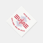 Blijf relaxed, het is 4 juli Papieren servetten (Hoek)
