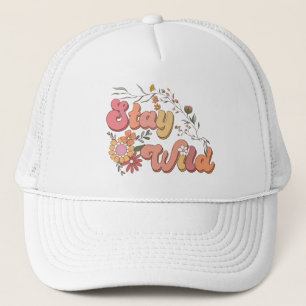Blijf retro Typografie Trucker Hat Pet