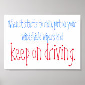 Blijf rijden met prijsopgave mini poster (Voorkant)