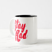 Blijf rijden tweekleurige koffiemok (Voorkant links)