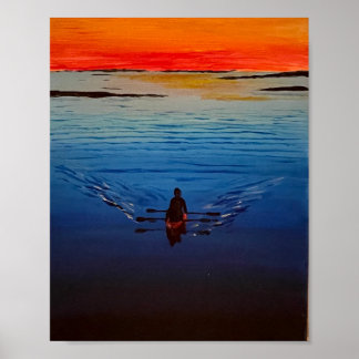 "Blijf roeien" Poster