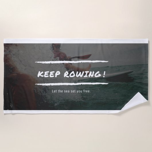 BLIJF ROEIEN STRANDLAKEN (Voorkant)