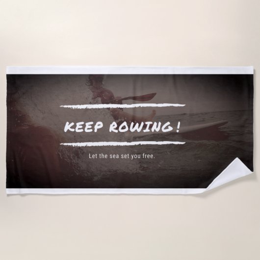 BLIJF ROEIEN STRANDLAKEN (Voorkant)