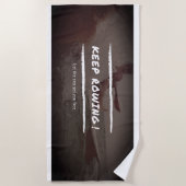 BLIJF ROEIEN STRANDLAKEN (Voorkant)