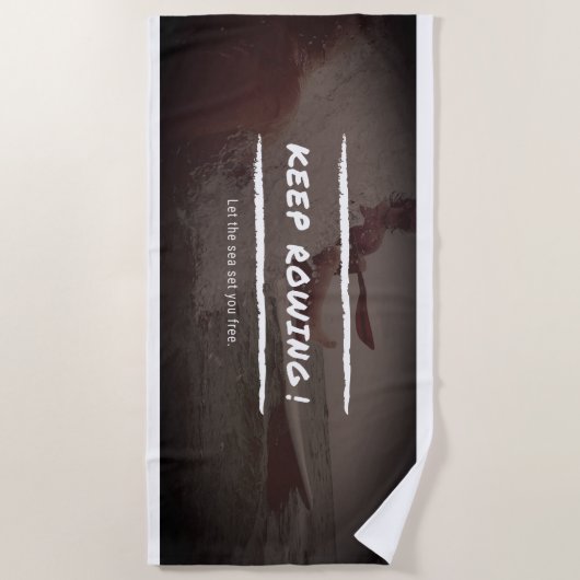 BLIJF ROEIEN STRANDLAKEN (Voorkant)