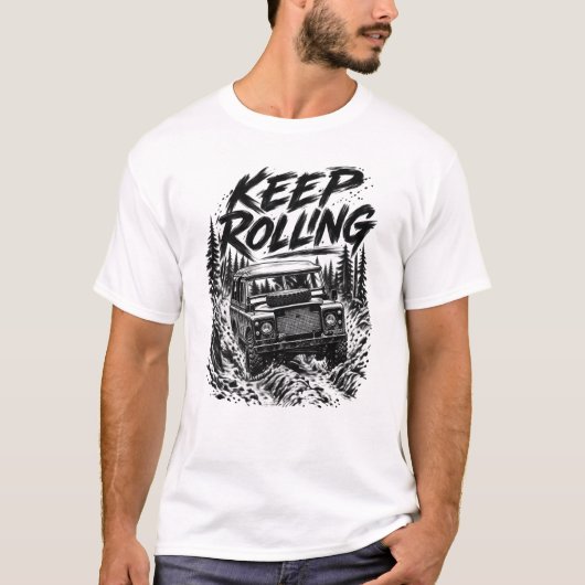 BLIJF ROLLEN T-SHIRT (Voorkant)