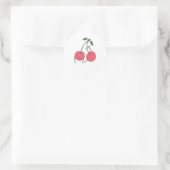 Blijf Ronde Sticker (Tas)