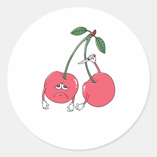 Blijf Ronde Sticker (Voorkant)